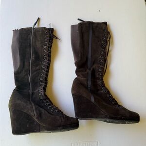 Prada Brown Suede boots - Size 9